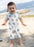 Silkberry Baby Bamboo Short Sleeve Zippy Romper - Surf Up Panda