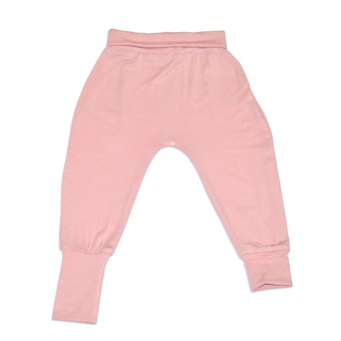 Silkberry Baby Bamboo Grow With Me Harem Pants - Coral Blush