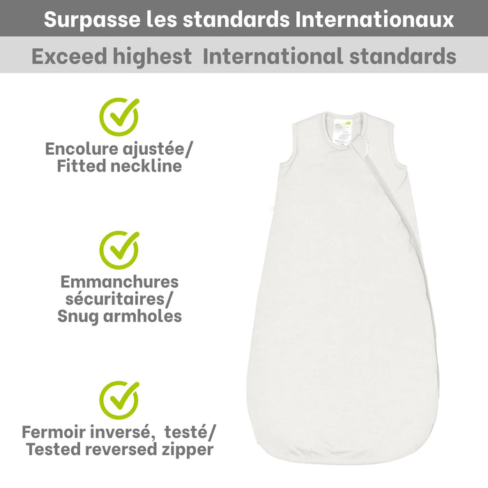 Perlim Solid Bamboo Sleep Bag 1.0T - Ivory