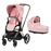 Cybex Priam 4 Rose Gold Frame with Carry Cot - Simply Flowers Pink