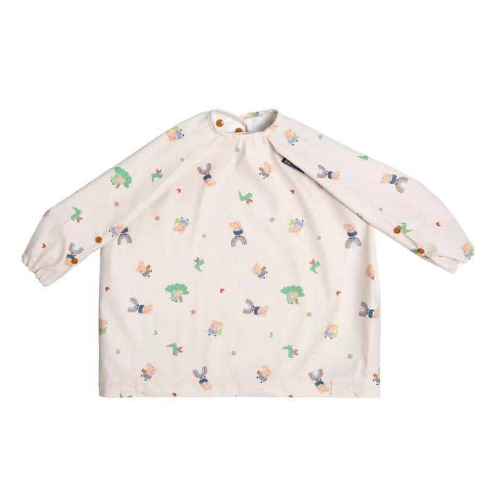 Bibado Coverall Long Sleeve Weaning Bib - George Pig BIB505R