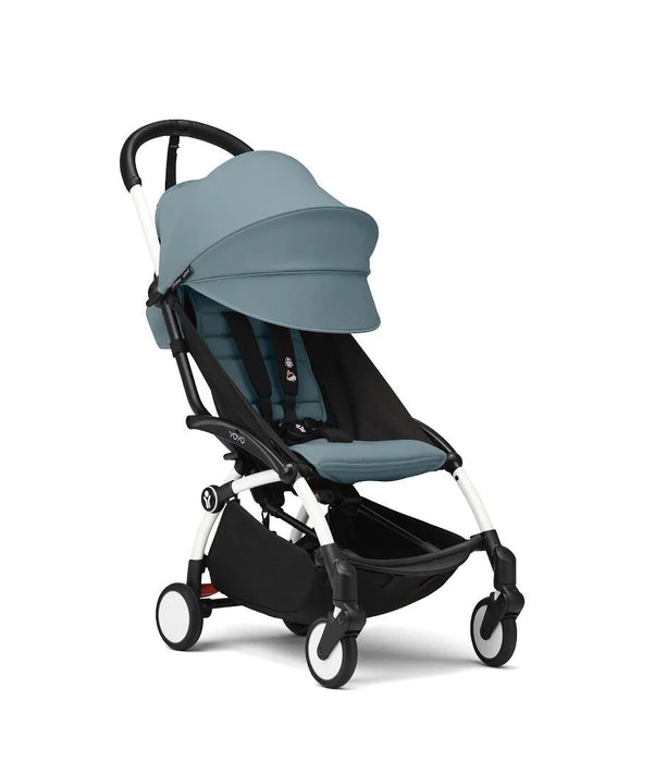 Stokke YOYO3 Complete Stroller - White/Aqua