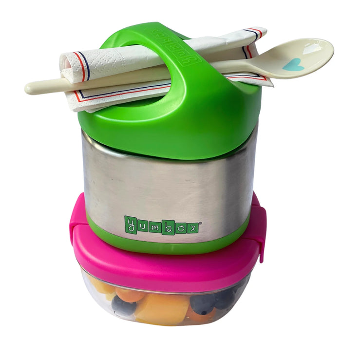 Yumbox Cubi Thermal Food Jar 10oz - Apple Green