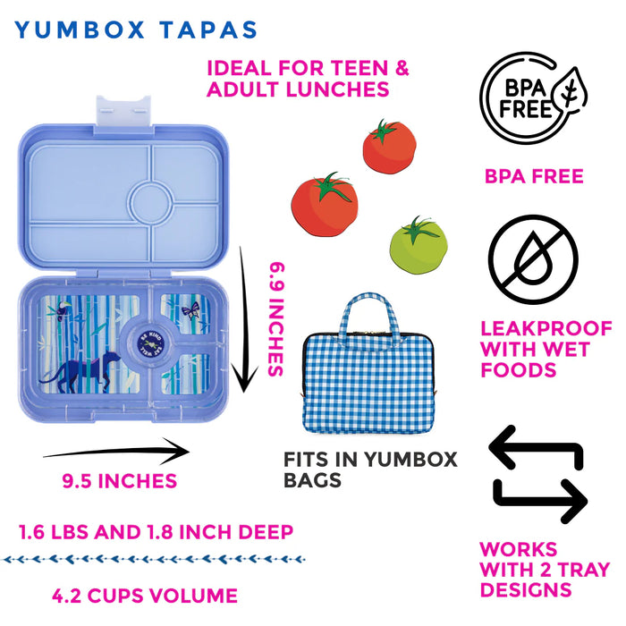 Yumbox Tapas 4C - Hazy Blue/Panther