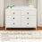 Little Seeds Briar Double Dresser - True White Paint