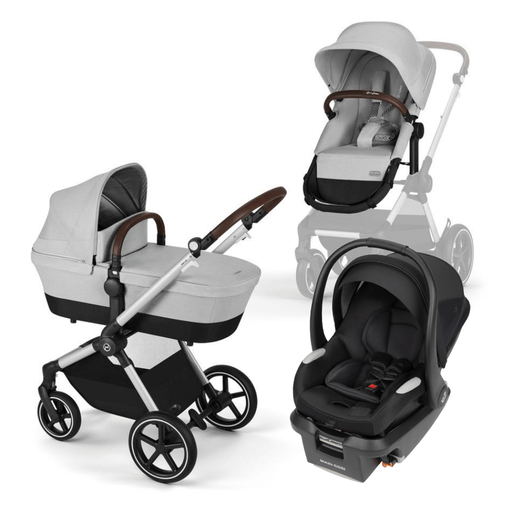(Web Only) Cybex EOS Lux+Maxi Cosi Mico Luxe+ Grey/Twillic Blk Bundle