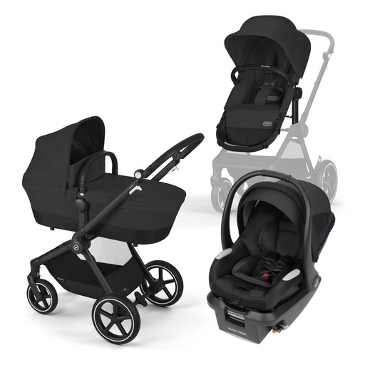 (Web Only) Cybex EOS Lux + Maxi Cosi Mico Luxe+ Black/Twillic Black Bundle