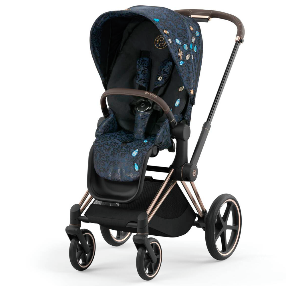 Cybex Priam4 - Rose Gold Frame w/ Jewels of Nature Seat