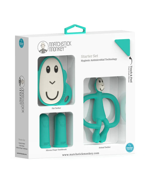Matchstick Monkey Teething Starter Set - Green