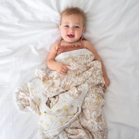 Aden + Anais Silky Soft Oversized Dream Blanket - Natural Woodland