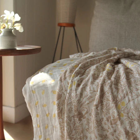 Aden + Anais Silky Soft Oversized Dream Blanket - Natural Woodland