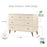 Dadada Austin 5-Drawer Dresser - White/Walnut Oak (2box)
