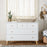 Dadada Austin 5-Drawer Dresser - White/Natural (2box)