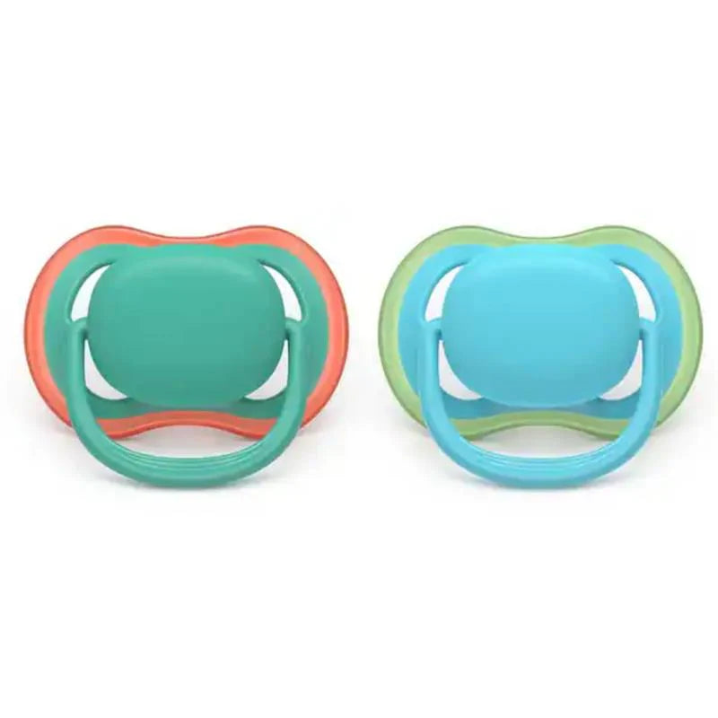 Avent Ultra Air Pacifier 2pk 6-18M - Jade/Tender Aqua