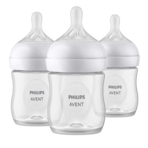 Avent Glass Natural Bottle 3pk 4oz - 0M+