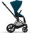 Cybex Priam4 - Matte Black Frame w/ Mountain Blue Seat