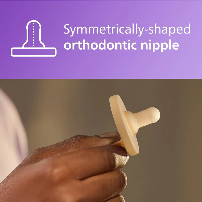 Avent Soothie Pacifier 2pk 0-3M - Yellow/Cyan