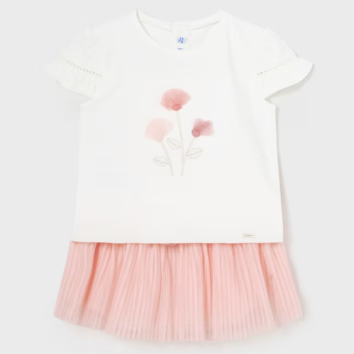 Mayoral Tul Skirt Set - Pastel