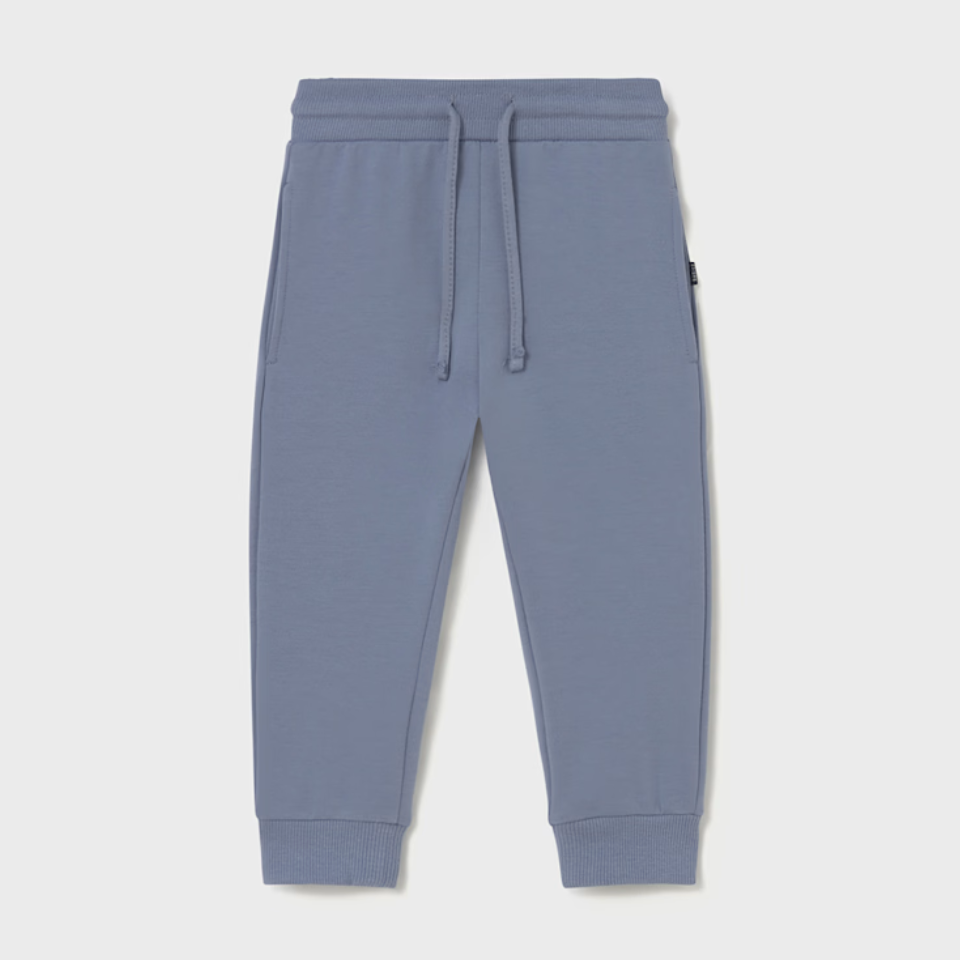 Mayoral Basic Cuffed Fleece Trousers - Iceberg