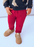 Mayoral Basic Cuffed Fleece Trousers - Rojo