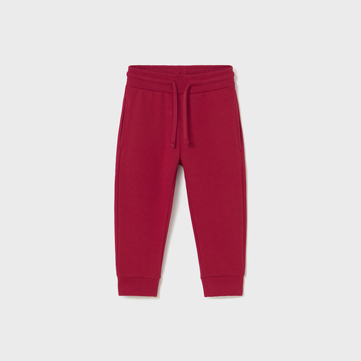 Mayoral Basic Cuffed Fleece Trousers - Rojo