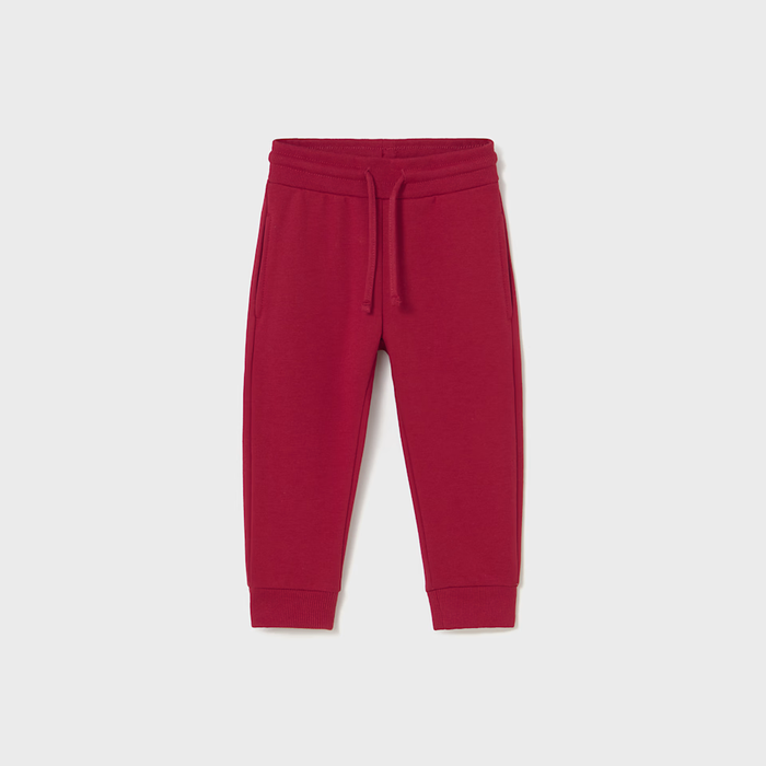 Mayoral Basic Cuffed Fleece Trousers - Rojo