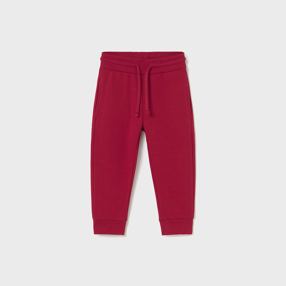 Mayoral Basic Cuffed Fleece Trousers - Rojo
