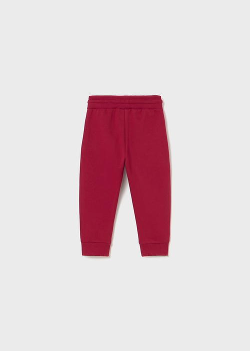 Mayoral Basic Cuffed Fleece Trousers - Rojo