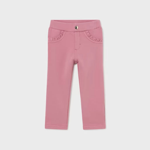 Mayoral Fleece Basic Trousers - Rubor 560