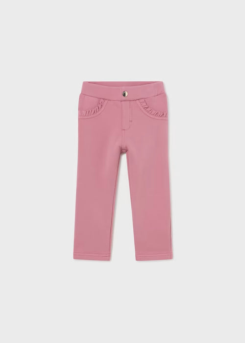 Mayoral Fleece Basic Trousers - Rubor 560