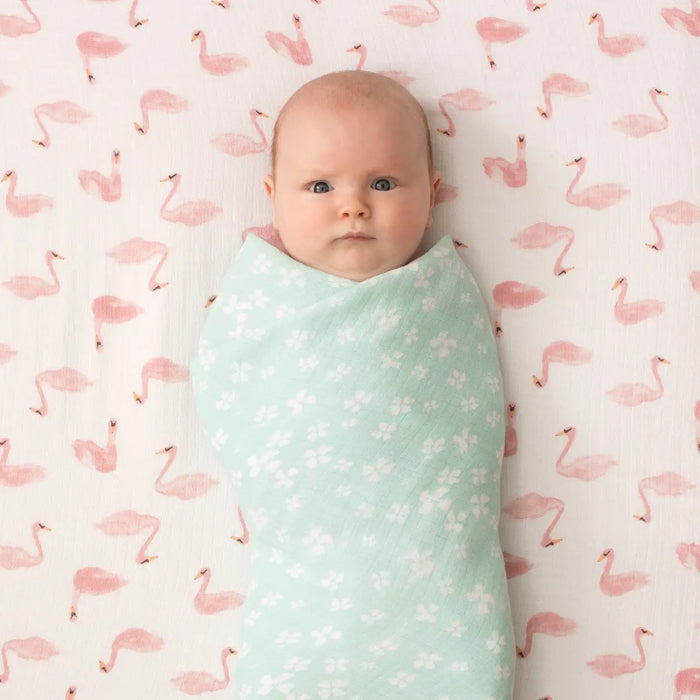 Aden + Anasis Muslin Swaddle Blanket 4pc - Briar Rose