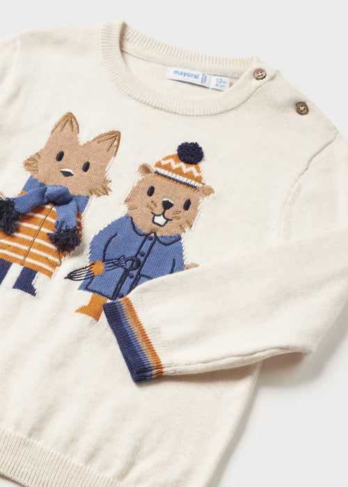 Mayoral Sweater - Cream Vig 2320