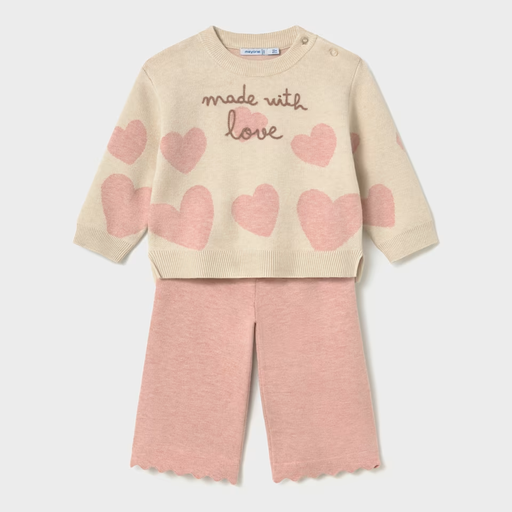 Mayoral Knit Pants Set - Pastel Mez 3T