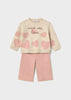 Mayoral Knit Pants Set - Pastel Mez