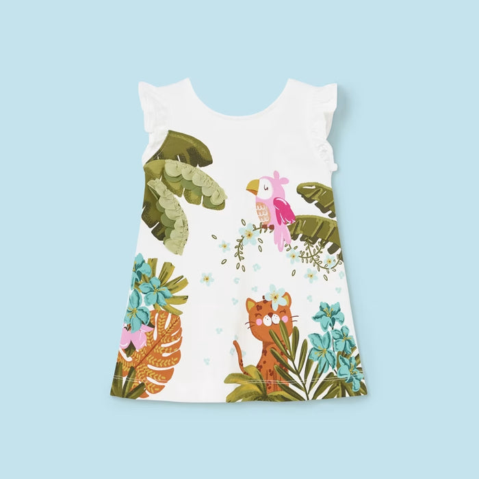 Mayoral Printed Dress - Blanco