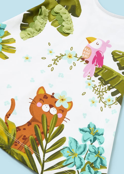 Mayoral Printed Dress - Blanco