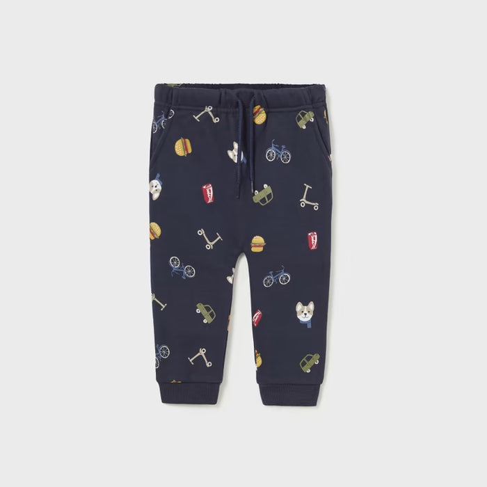 Mayoral Printed Knit Pants - Azul 2538