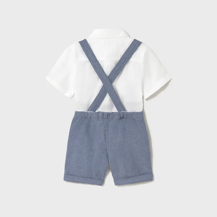 Mayoral 3Pcs Dressy Bermuda Set - Regata