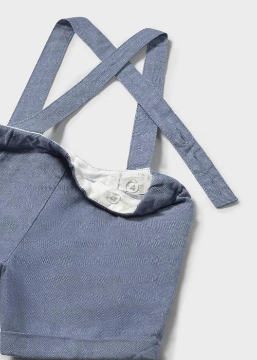 Mayoral 3Pcs Dressy Bermuda Set - Regata