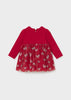 Mayoral Knit Tulle Dress - Rojo