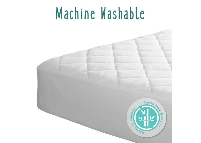 Baby Works Quilted& Fitted Bamboo Mattress Protector