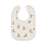 Piccolo Bambino Milk Bib 5pk 3 embroidered & 2 all over printed - Beige
