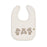 Piccolo Bambino Milk Bib 5pk 3 embroidered & 2 all over printed - Beige