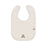 Piccolo Bambino Milk Bib 5pk 3 embroidered & 2 all over printed - Beige