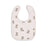 Piccolo Bambino Milk Bib 5pk 3 embroidered & 2 all over printed - Pink