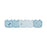 Piccolo Bambino 5pk Milk Bib Set 2 all over printed & 3 solid - Blue