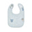 Piccolo Bambino 5pk Milk Bib Set 2 all over printed & 3 solid - Blue