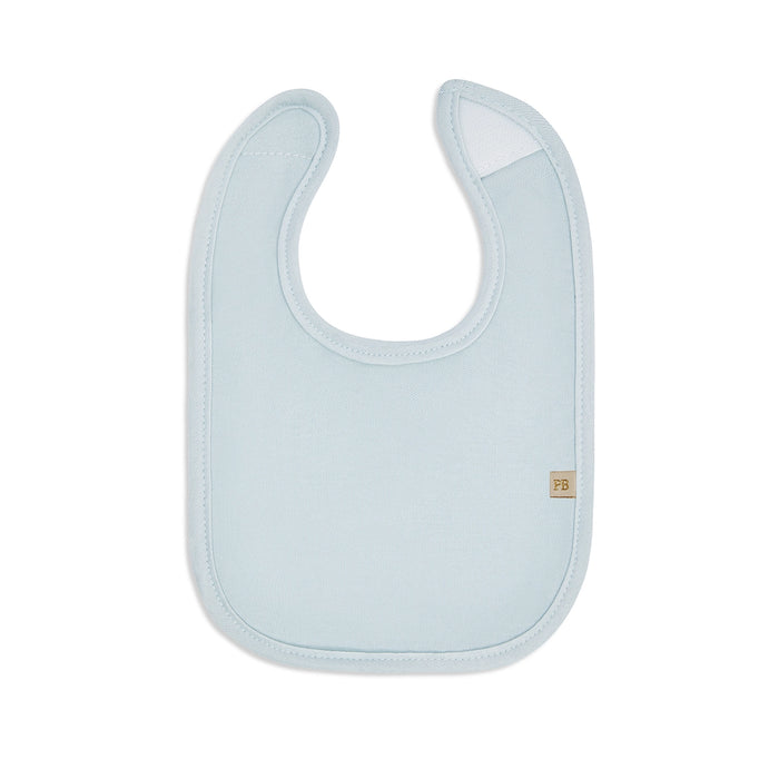 Piccolo Bambino 5pk Milk Bib Set 2 all over printed & 3 solid - Blue