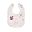 Piccolo Bambino 5 Milk Bib Set 2 all over printed & 3 solid - Pink