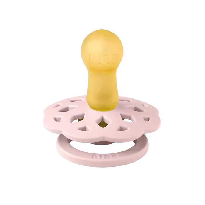Bibs Pacifier Boheme 2Pk - Ivory/Blossom 0-6M